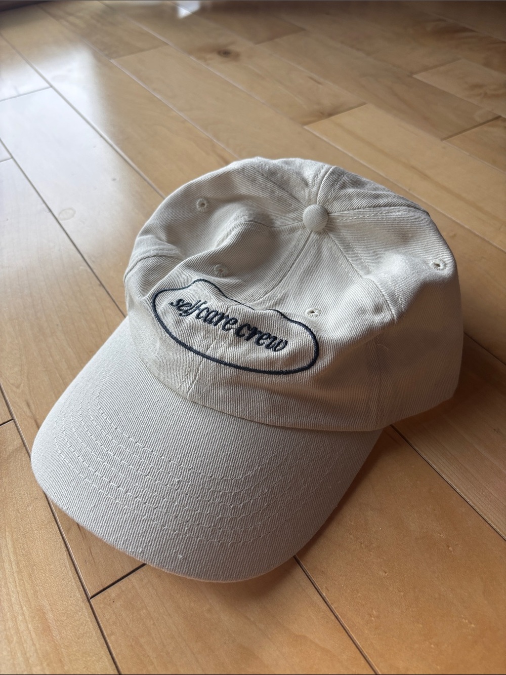 Selfmadecrew Beige Embroidered Baseball Cap